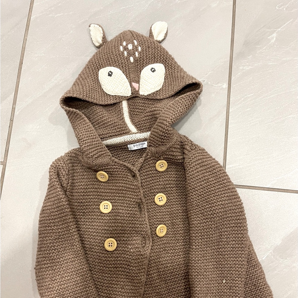 OWL BABY BODEN SWEATER with BUTTONS